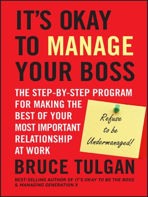 cover image of Its Okay to Manage Your Boss